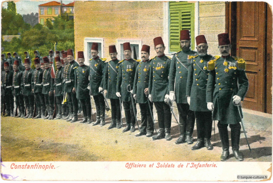 carte postale, militaires ottomans