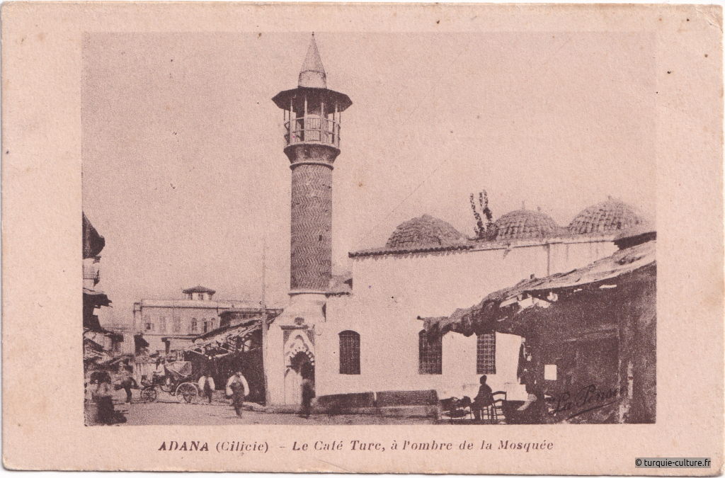 Adana, café turc, mosquée