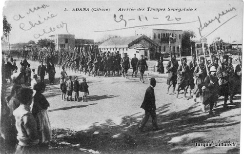 Adana, arrivée des troupes sénégalaises
