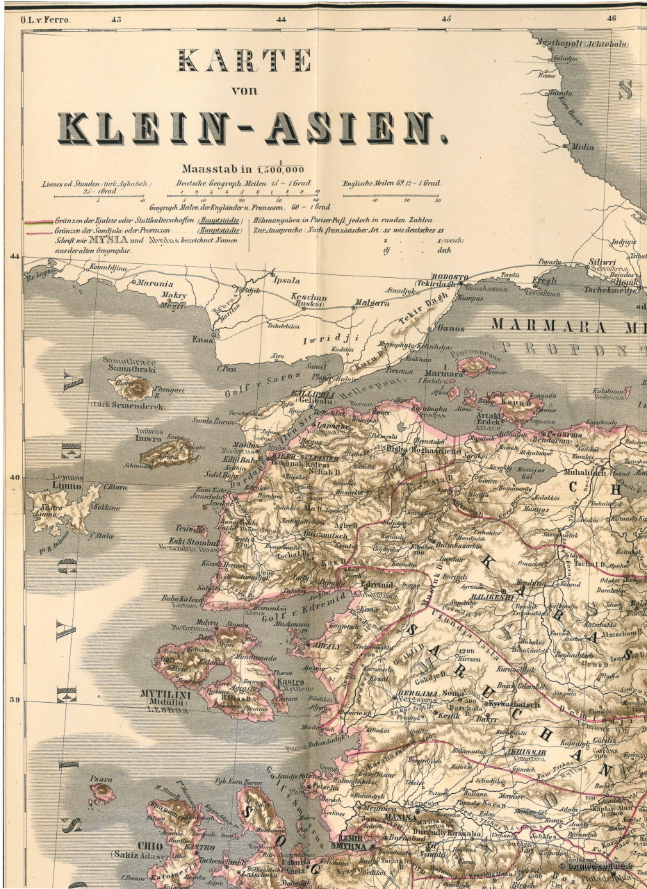 Klein Asien, carte, 1854