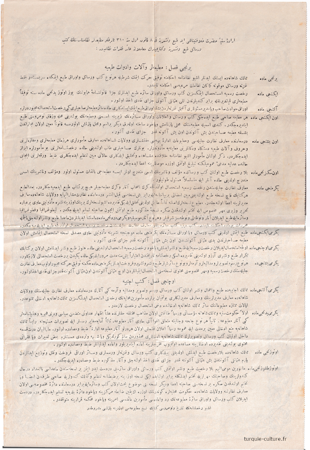 censure ottoman ruhsat